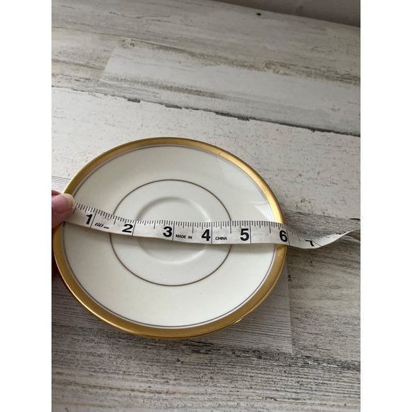 Vintage Theodore Haviland New York cream with gold bands saucer - Picture 3 of 3